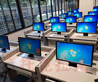 深圳某单位―培训教室屏风升降电脑桌